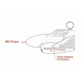 Focke-Wulf Fw-58B/C Nachtjäger avec MG 131 (conçu pour être utilisé avec les kits Azur, Fromm et Special Hobby)[Fw-58C]