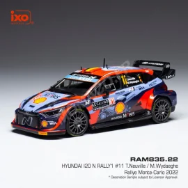 Miniature HYUNDAI I20 N RALLY 1 11 NEUVILLE/WYDAEGHE WRC RALLYE MONTE CARLO 2022