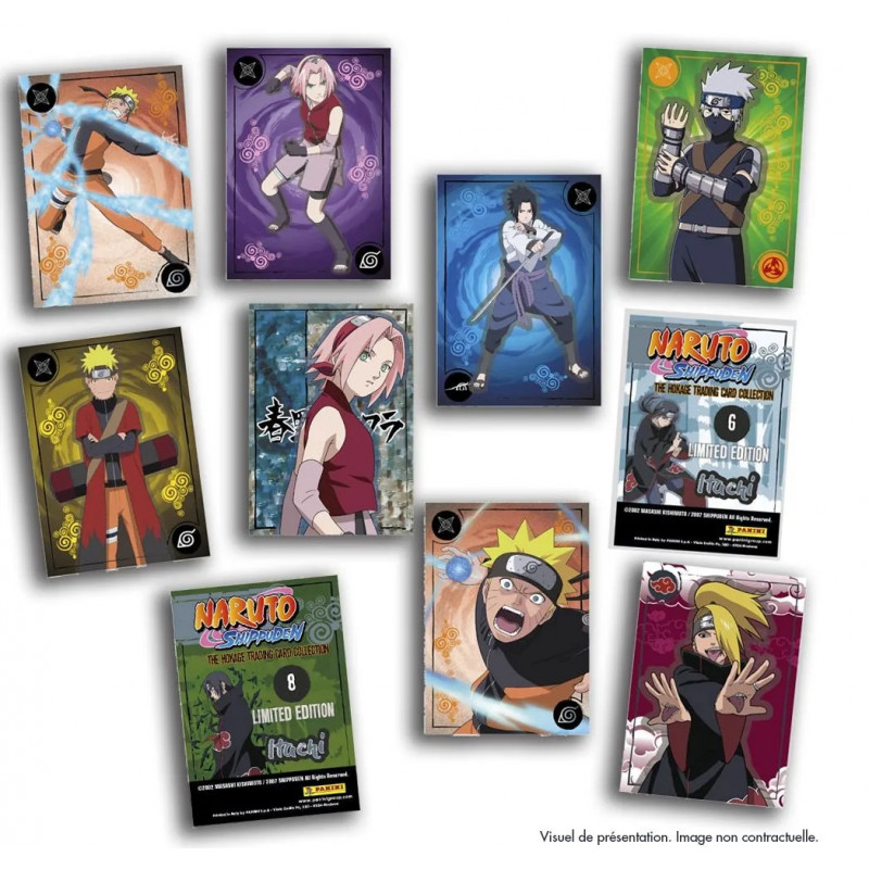 Stickers Naruto - 24 autocollants et 6 cartes Panini : King Jouet, Cartes à  collectionner Panini - Jeux de société