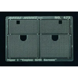 Royal Model: 1/35; Engine Grill Screen Tiger I (for Dragon kit)