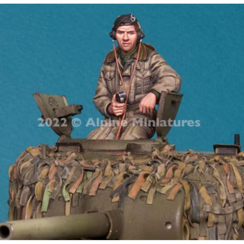 Figurines historiques Alpine Miniatures: 1/35; British Tank Commander 1