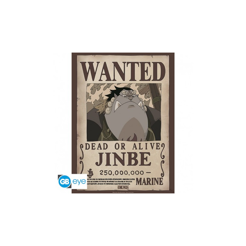 ONE PIECE - Poster «Wanted Jinbe» (52x38)