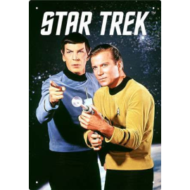  Star Trek Spock & Kirk Tin Sign