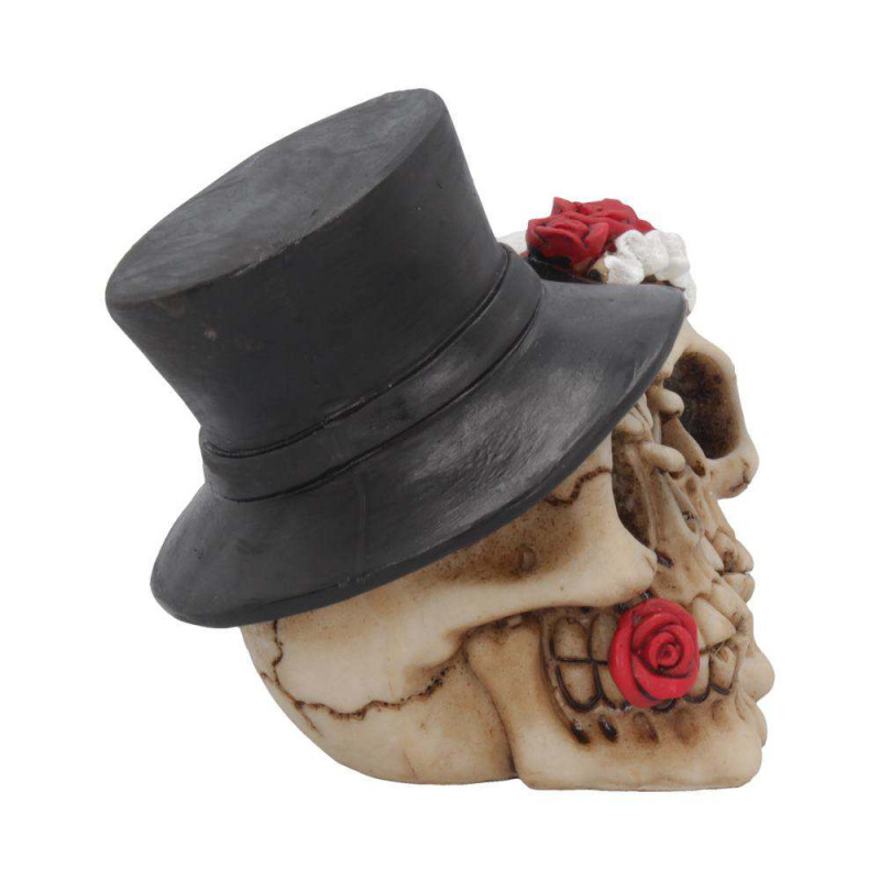 Skull Gothic Rose Together Forever