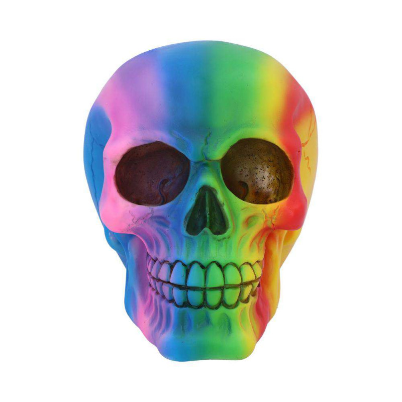 Skull Ornament Rainbow