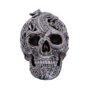 Skull Ornament Silver Cranial Drakos