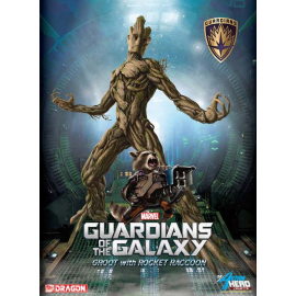 Maquette Guardians Of The Galaxy Rocket & Groot 1/9 Modelkit