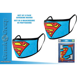 Dc Superman Logo Face Cover.Mask Set(2)