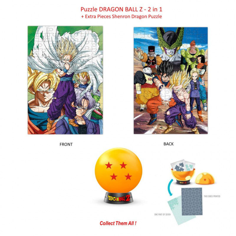 DRAGON BALL Z -Puzzle à Collectionner - 4 Etoiles - 2en1 Puzzle +Extra