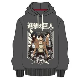 ATTACK ON TITAN - Sweat Capuche TRIO Grey (L)