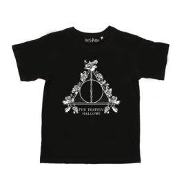  HARRY POTTER - Reliques de la mort fleuris - T-shirt Femme 
