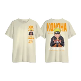 NARUTO SHIPPUDEN - Konoha Ramen - T-Shirt Oversize Homme 