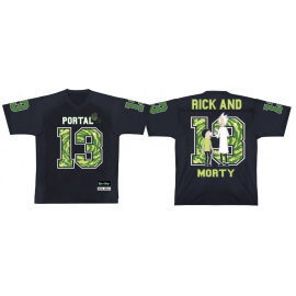  RICK ET MORTY - Portal - T-Shirt Sports US Replica unisex 