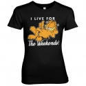 GARFIELD - Live For The Weekend - T-Shirt Femme 