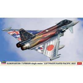 Maquette avion Maquette d’avion en plastique Eurofighter Typhoon monoplace « LUFTWAFFE RAPID PACIFIC 2022 » 1:72
