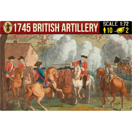  Figurine 1745 British artillery 1:72