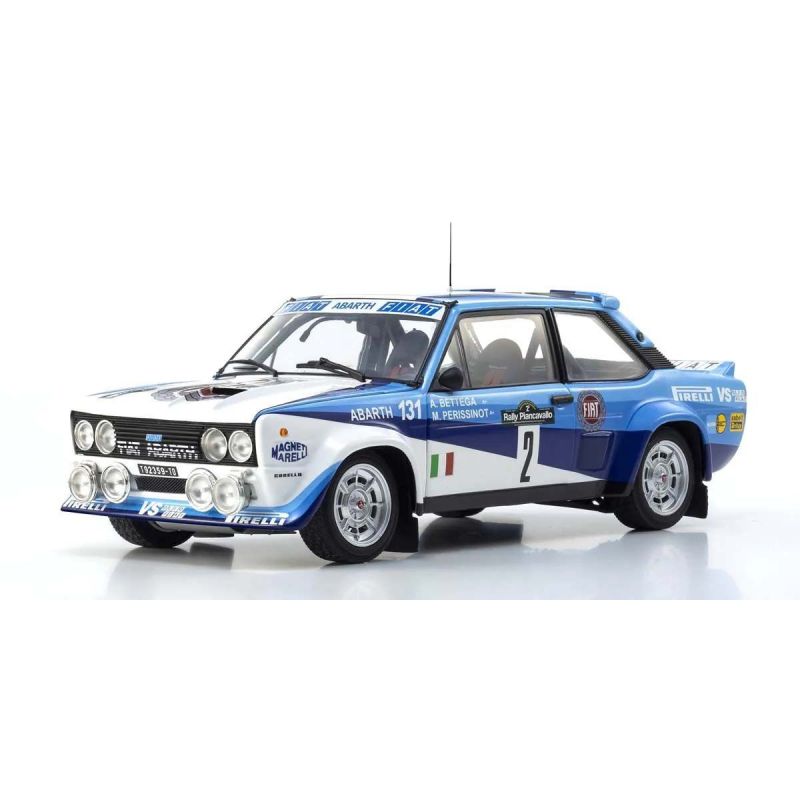 Kyosho 1:18 Fiat 131 Abarth A.Bettega Winner Piancavallo 1981 Nr.2