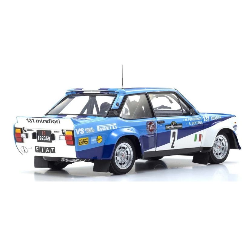 Kyosho 1:18 Fiat 131 Abarth A.Bettega Winner Piancavallo 1981 Nr.2