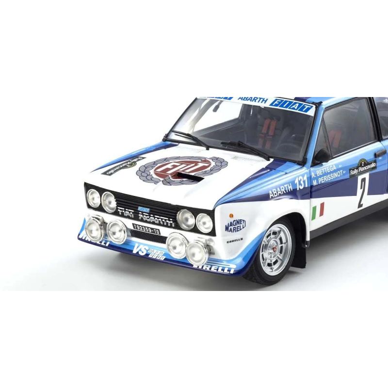 Kyosho 1:18 Fiat 131 Abarth A.Bettega Winner Piancavallo 1981 Nr.2