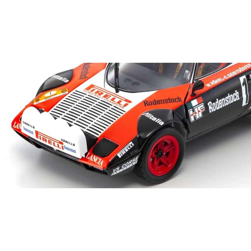 Kyosho 1:18 Lancia Stratos HF Pirelli W.Rohrl Hunsruck 1978 Nr.1