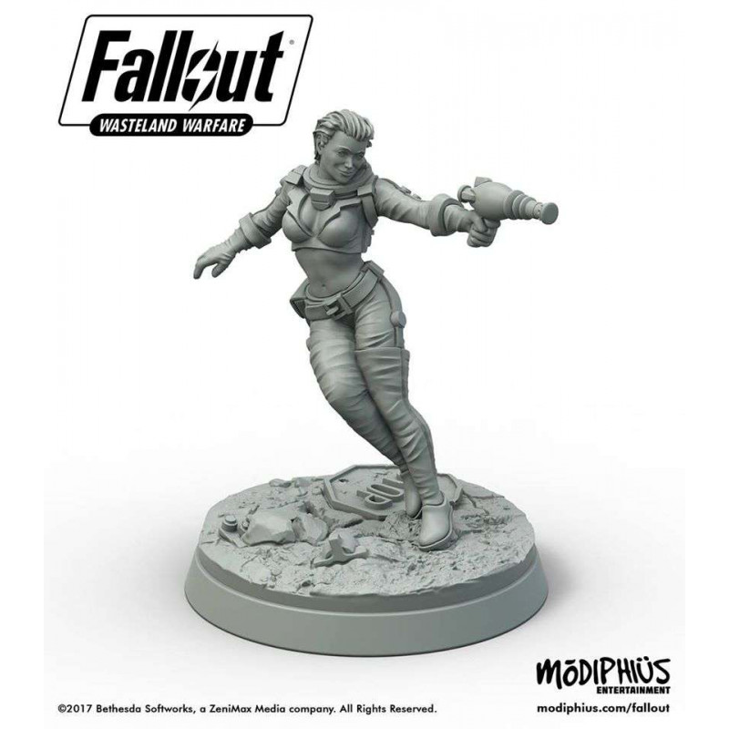 Figurine FWW Nuka Cola Girl - Fallout Wasteland Warfare