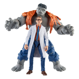 Figurine articulée Avengers Marvel Legends figurines Gray Hulk & Dr. Bruce Banner 15 cm