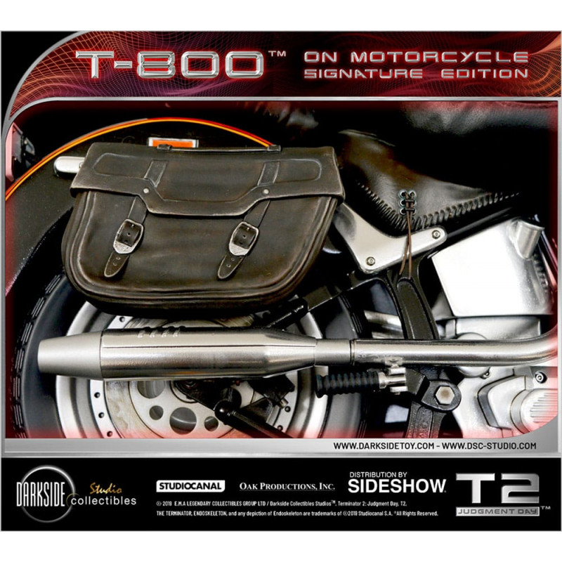 Terminator 2 : Le Jugement dernier 1/4 T-800 on Motorcycle Signature Edition Sideshow Exclusive 50 cm