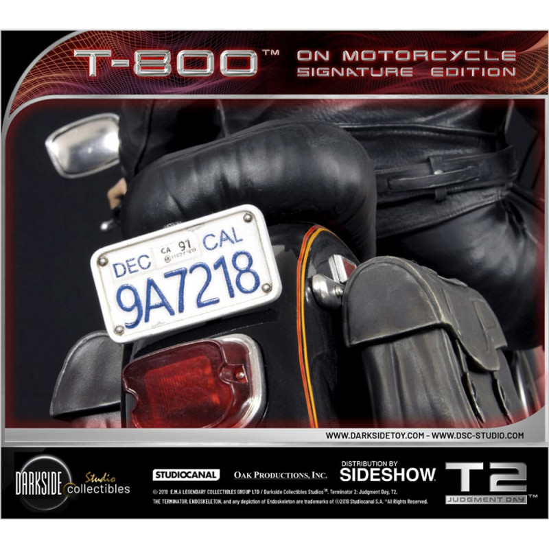 Terminator 2 : Le Jugement dernier 1/4 T-800 on Motorcycle Signature Edition Sideshow Exclusive 50 cm