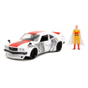 One Punch Man 1/24 Hollywood Rides 1974 Mazda RX-3 avec One Punch Man figurine