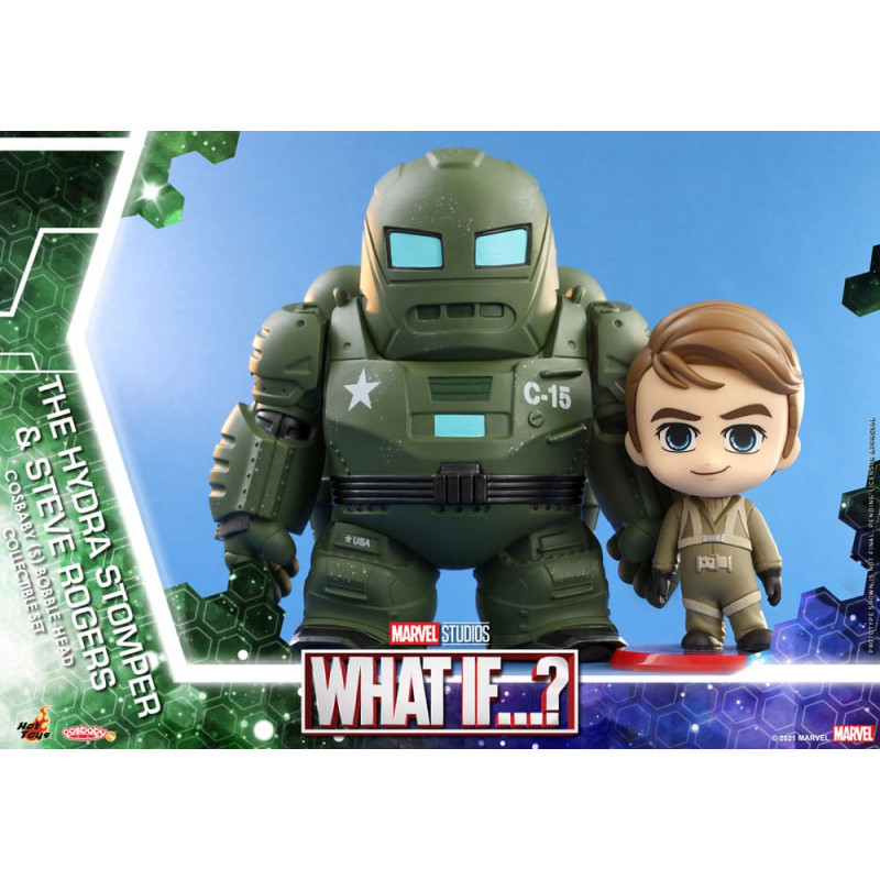 What If...? figurines Cosbaby (S) Hydra Stomper & Steve Rogers 10 cm