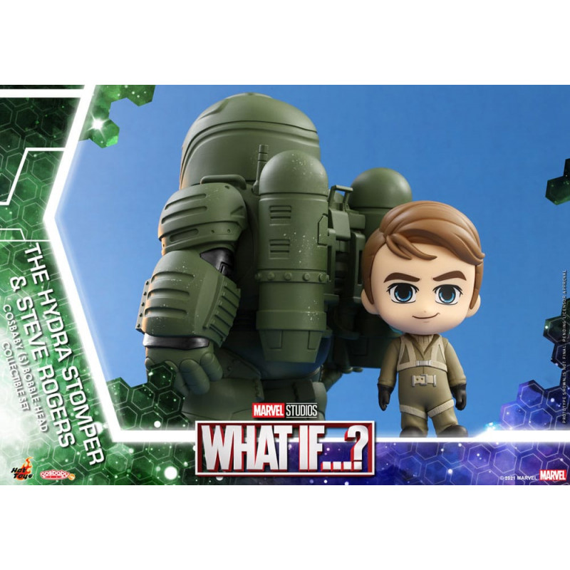 What If...? figurines Cosbaby (S) Hydra Stomper & Steve Rogers 10 cm