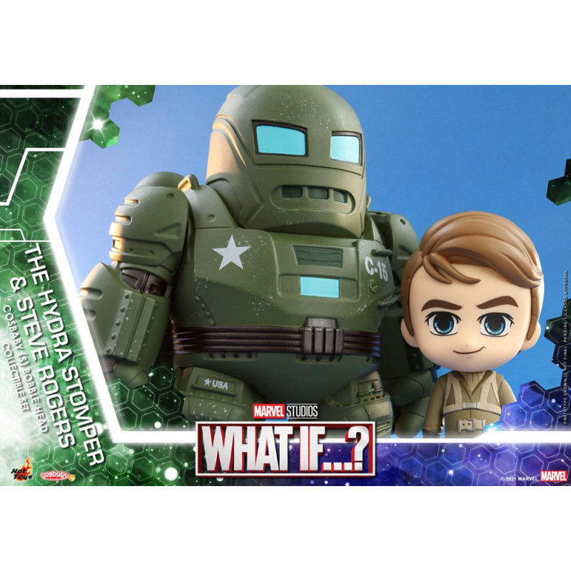 What If...? figurines Cosbaby (S) Hydra Stomper & Steve Rogers 10 cm