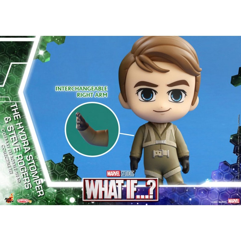 What If...? figurines Cosbaby (S) Hydra Stomper & Steve Rogers 10 cm