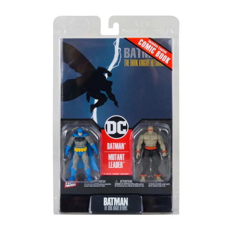 DC Direct Gaming figurines et comic book Batman (Blue) & Mutant Leader (Dark Knight Returns 1) 8 cm