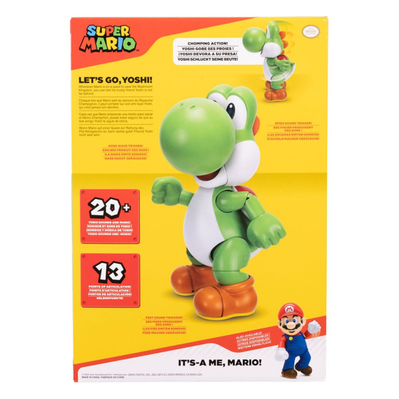 World of Nintendo parlante Let's Go! Yoshi! 36 cm