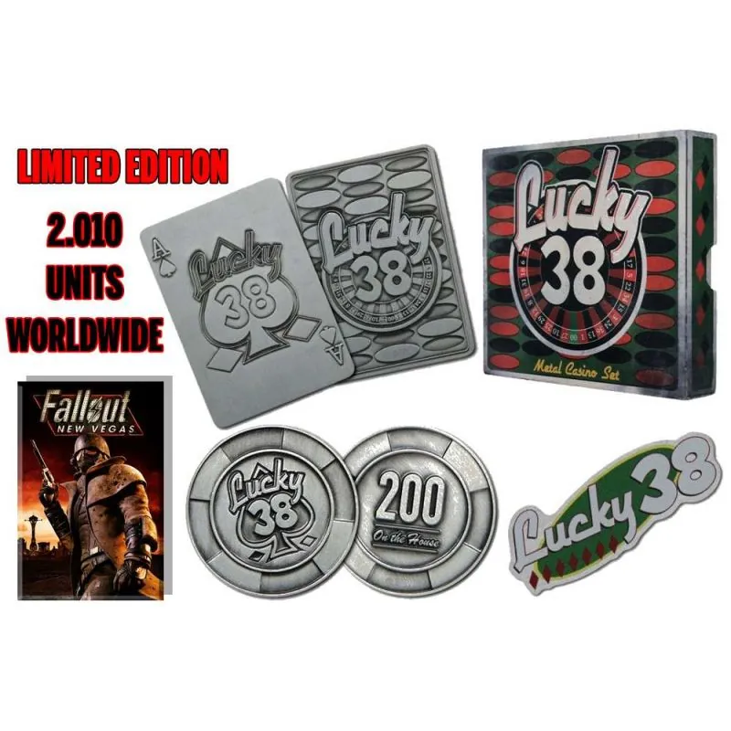 FALLOUT NEW VEGAS LUCKY 38 CASINO METAL SET