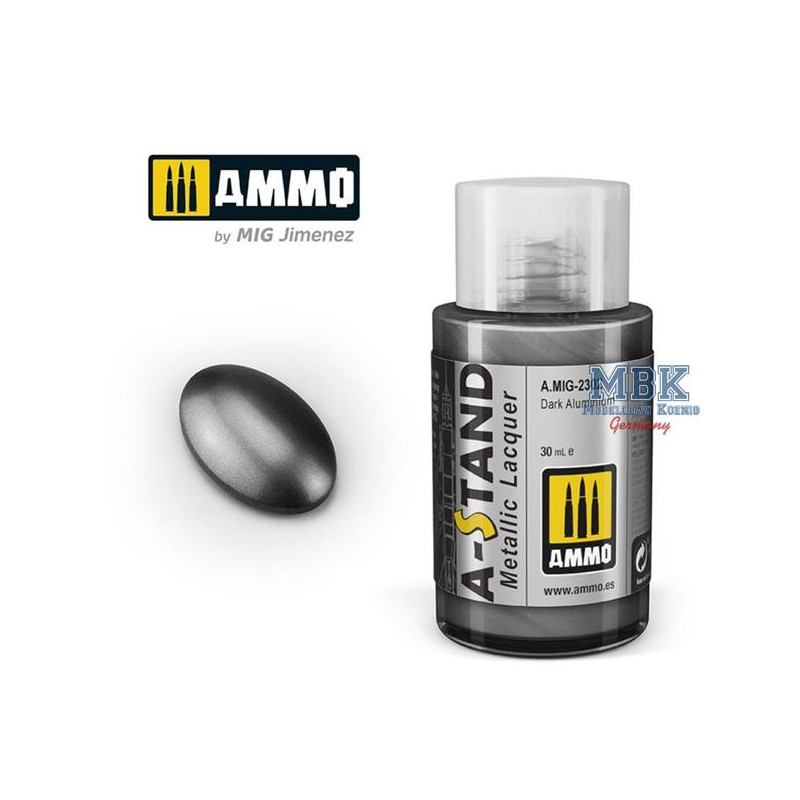 A-STAND Dark Aluminium - 30ml Enamel Paint for air