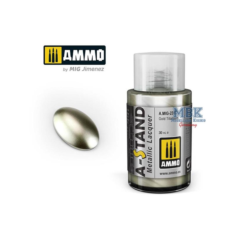 A-STAND Gold Titanium - 30ml Enamel Paint for air