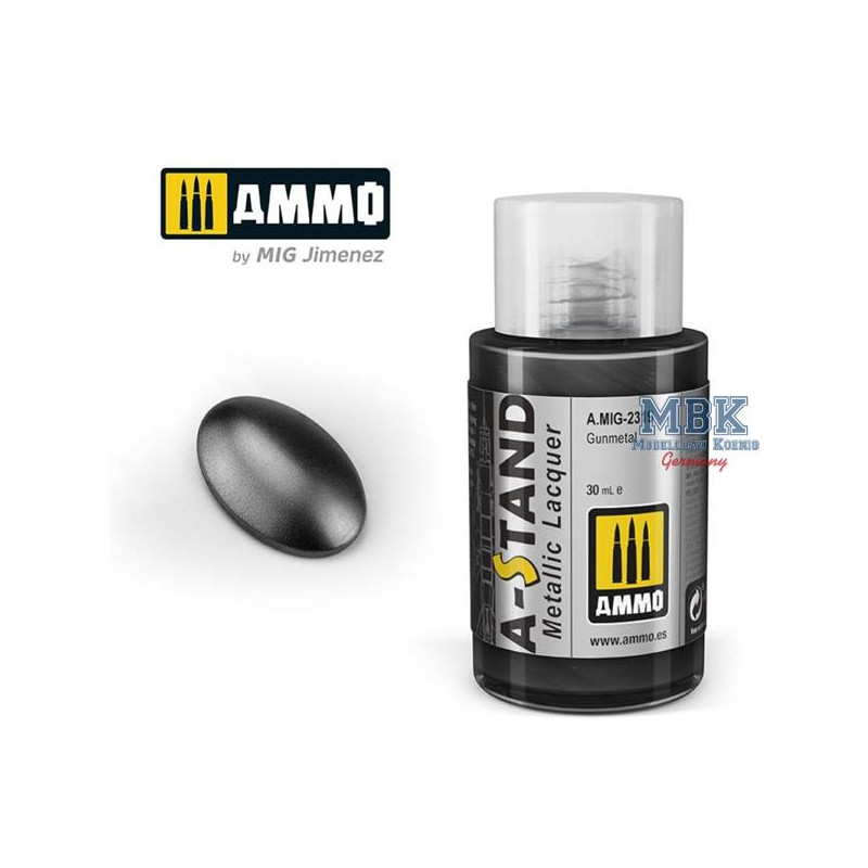 A-STAND Gunmetal - 30ml Enamel Paint for airbrush