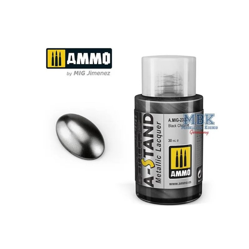 A-STAND Black Chrome - 30ml Enamel Paint f. airbr.