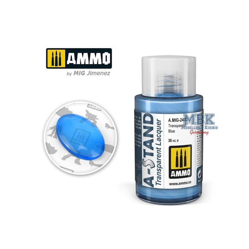 A-STAND Transparent Blue - 30ml Enamel Paint f.air