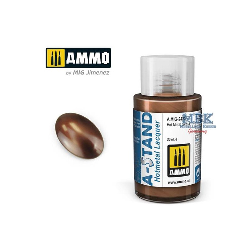 A-STAND Hot Metal Sepia - 30ml Enamel Paint f. air