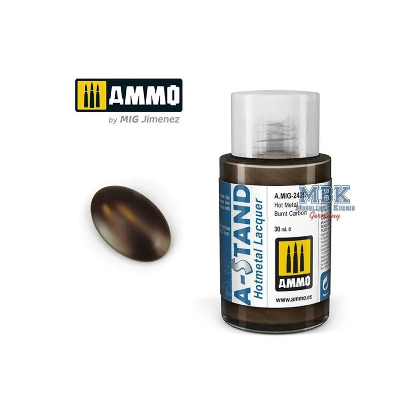 A-STAND Hot Metal Burnt Carbon - 30ml Enamel Paint