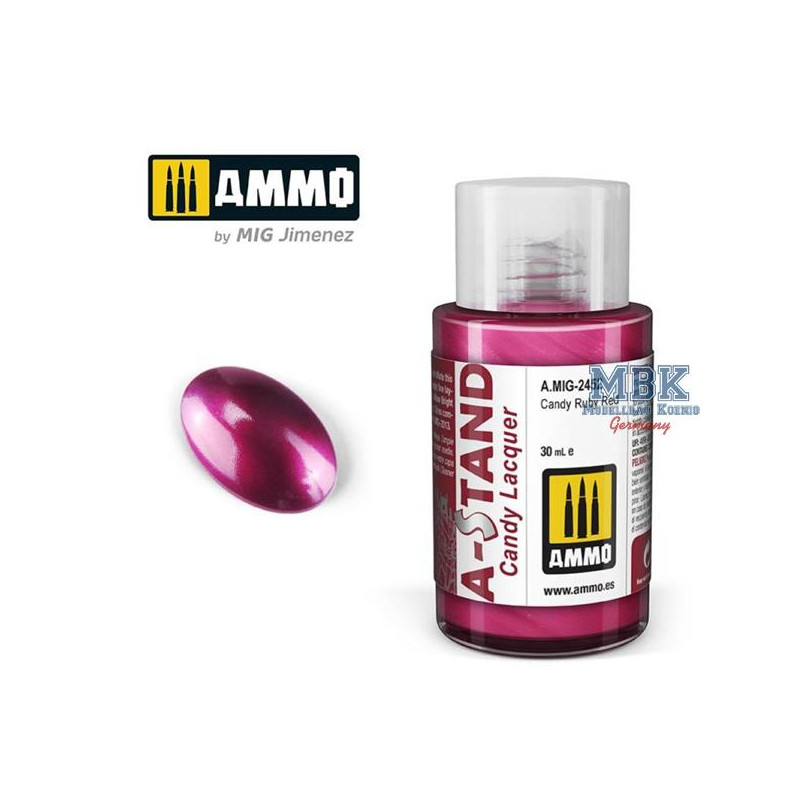 A-STAND Candy Ruby Red - 30ml Enamel Paint for air