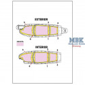 Su-35S Flanker E double-sided painting masks GWH