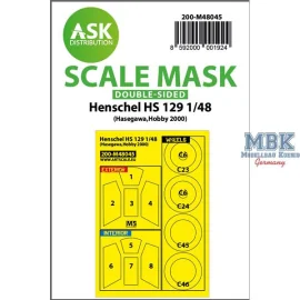 Henschel Hs 129 double-sided painting mask