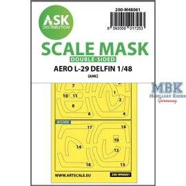 AERO L-29 DELFIN double-sided express mask for AMK