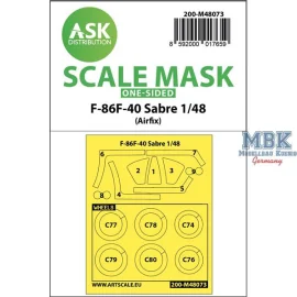 F-86F-40 Sabre one-sided mask for Airfix