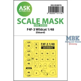 F4F-3 Wildcat one-sided express mask for Eduard