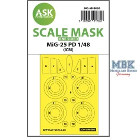 MiG-25 PD one-sided mask self-adhesive pre-cutted